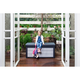 Denali Kerti m�anyag kerti t�rol� l�da 265L barn�s - sz�rke