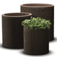 Large Cylinder Planter m�anyag kerti vir�gl�da whiskey barna