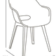 Akola m�anyag kerti sz�k cappuccino 2 db/csomag