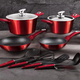 Berlinger Haus ed�nyk�szlet, 10 r�szes, Metallic Line Burgundy Edition