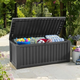 Rockwood m�anyag kerti t�rol� l�da 570L-es grafit - sz�rke