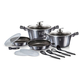 Berlinger Haus Carbon Pro Collection 10+3 r�szes ed�nyk�szlet m�rv�ny bevonattal s�t�tsz�rke sz�nben