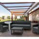 Orlando set with 3 seat sofa m�anyag kerti b�tor szett grafit sz�rke