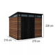 Signature Pent 9x7 m�anyag kerti h�z di�