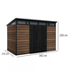 Signature Pent 11x7 m�anyag kerti h�z di�