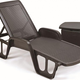 Pool rattan hat�s� m�anyag kerti fix napoz��gy barna O237