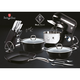 Berlinger Haus Royal Black Collection Sz�szos/tejforral� ed�ny m�rv�ny bevonattal,matt k�ls� bevonat