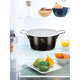 Berlinger Haus Shine Black Collection magas l�bas tit�n bevonattal, k�tf�le fed�vel, 24 cm