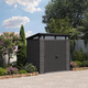 Cortina 7x7 m�anyag kerti t�rol� h�z barn�s sz�rke - antracit