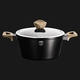 Berlinger Haus Ebony Maple Line magas l�bas gr�nit-m�rv�ny bevonattal, fed�vel, 20 cm