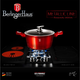 Berlinger Haus Metallic Burgundy Line magas l�bas m�rv�ny bevonattal, met�l k�ls� bevonattal, fed�ve