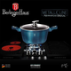Berlinger Haus Metallic Aquamarine Line 10 r�szes ed�nyk�szlet m�rv�ny bevonattal, kiszed�kkel,s�t�t