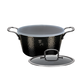 Berlinger Haus Shine Black Collection magas l�bas tit�n bevonattal, k�tf�le fed�vel, 24 cm