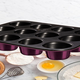 Berlinger Haus Purple Eclipse Collection 12 lyuk� muffins�t� tit�n bevonattal, met�l k�ls� bevonatta