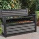 Hudson m�anyag kerti pad/t�rol� 227L antracit sz�rke