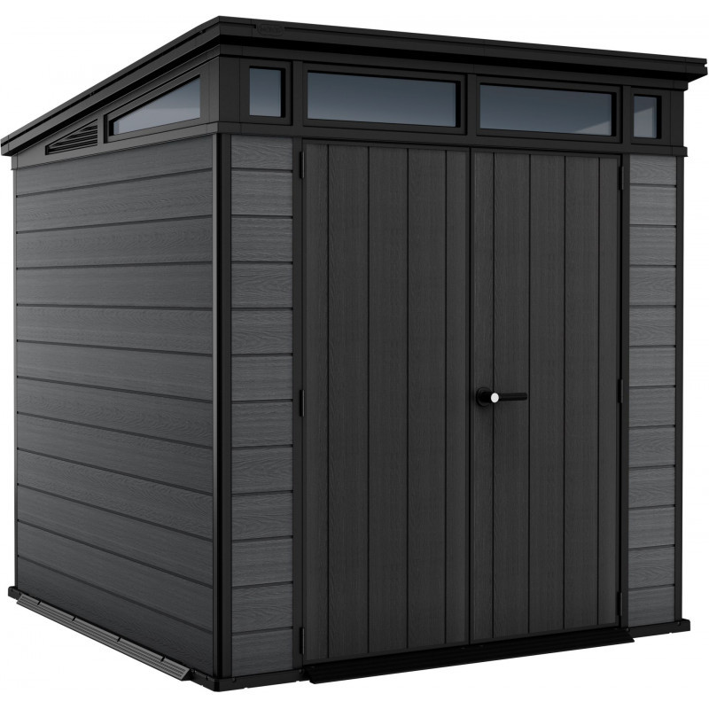 Cortina 7x7 m�anyag kerti t�rol� h�z barn�s sz�rke - antracit