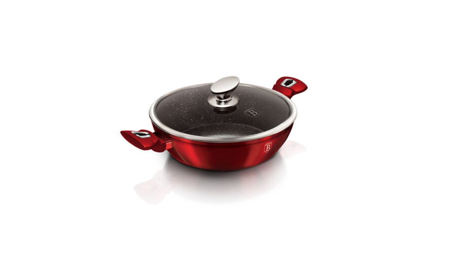 Berlinger Haus MetallicBurgundy Line l�bas m�rv�ny bevonattal, fed�vel, 32 cm