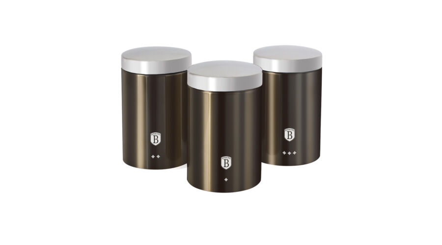 Berlinger Haus Metallic Carbon Line 3 db-os konyhai t�rol�doboz k�szlet