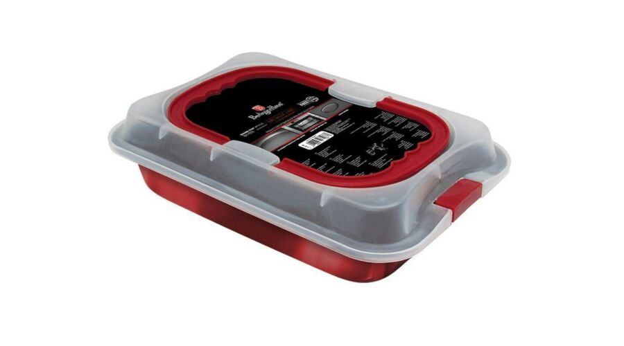 Berlinger Haus Metallic Burgundy Line sz�gletes tortaforma tit�n bevonattal, fed�vel