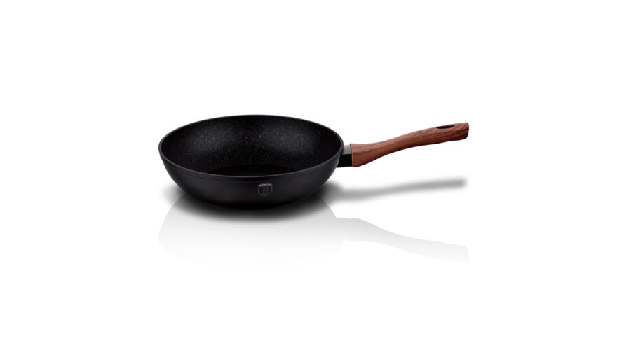 Berlinger Haus Ebony Rosewood Line wok gr�nit-m�rv�ny bevonattal, 28 cm