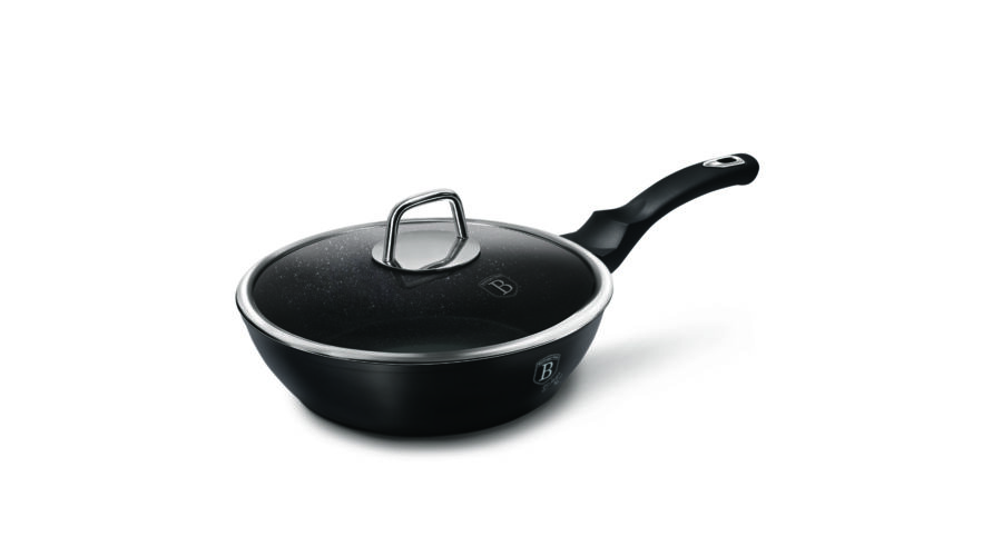 Berlinger Haus Black Silver Collection m�ly serpeny� m�rv�ny bevonattal, fed�vel, 24 cm