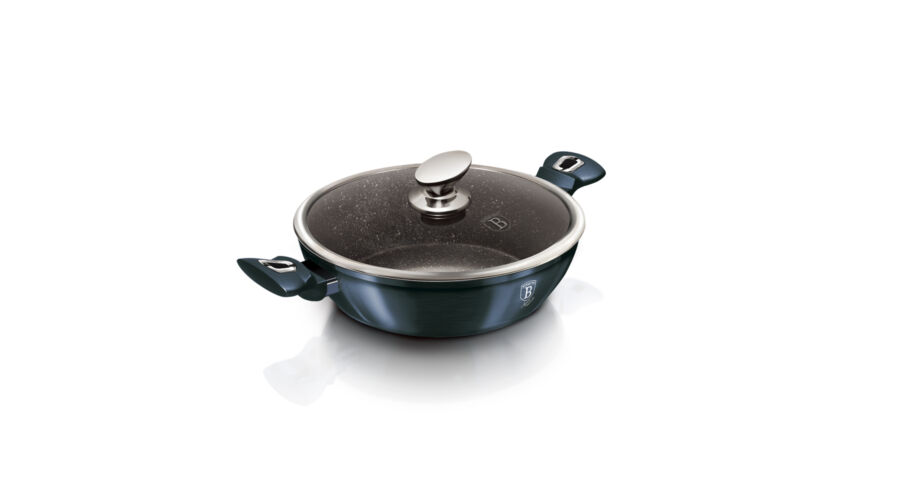 Berlinger Haus Metallic Aquamarine Line l�bas m�rv�ny bevonattal, fed�vel, 28 cm