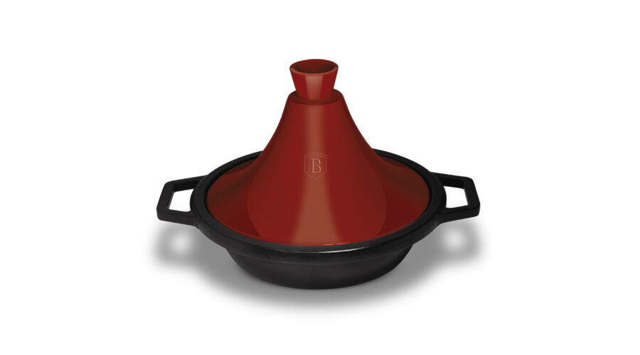 Berlinger Haus Metallic Burgundy Line tajine ed�ny �nt�ttvasb�l, m�rv�ny bevonattal, zom�ncozott tet