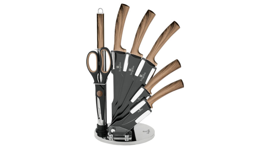 Berlinger Haus Ebony Maple Line 8 r�szes k�sk�szlet gy�m�nt bevonattal, �llv�nnyal