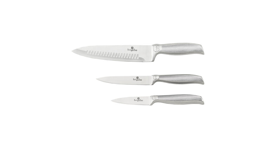 Berlinger Haus Kikoza Collection 3 r�szes k�sk�szlet rozsdamentes ac�lb�l, fa dobozban, fekete