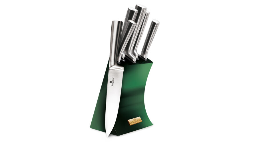 Berlinger Haus Emerald Collection 6 r�szes rozsdamentes ac�l k�sk�szlet �llv�nnyal