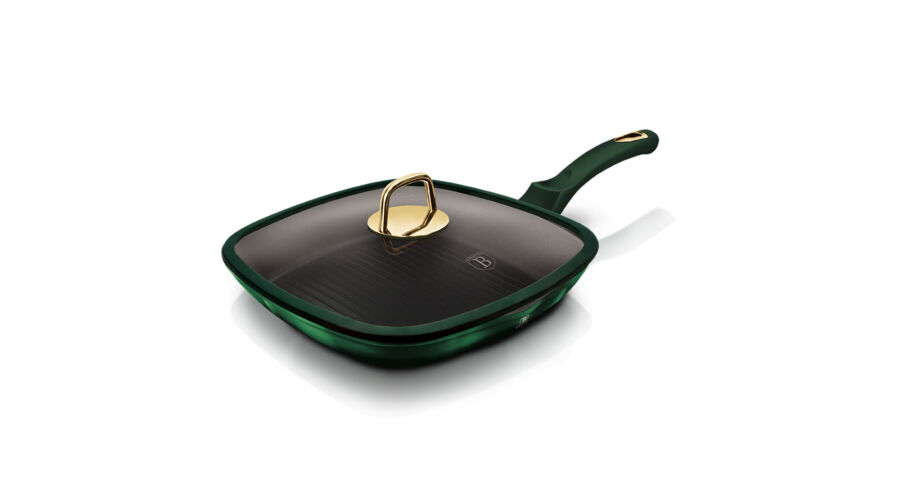 Berlinger Haus Emerald Collection grill serpeny� tit�n bevonattal, fed�vel