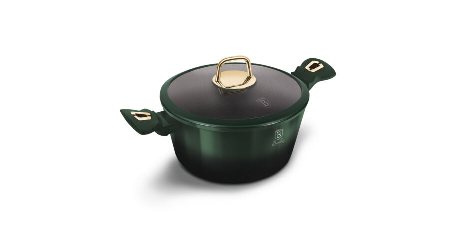 Berlinger Haus Emerald Collection magas l�bas tit�n bevonattal, fed�vel, 20 cm