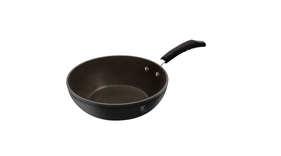 Berlinger Haus Black Professional Line wok tit�n bevonattal, h��ll� szilikon ny�llel, 28 cm