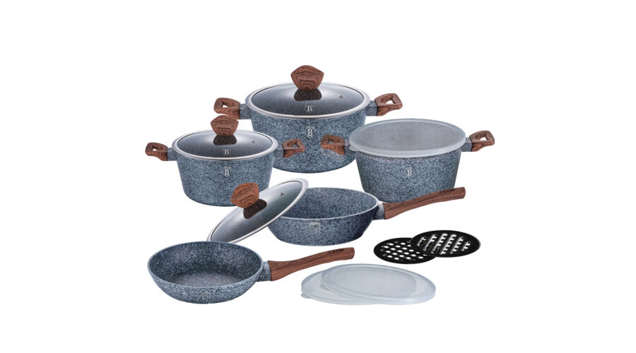 Berlinger Haus Forest Line 13 r�szes ed�nyk�szlet k� hat�s� m�rv�ny bevonattal