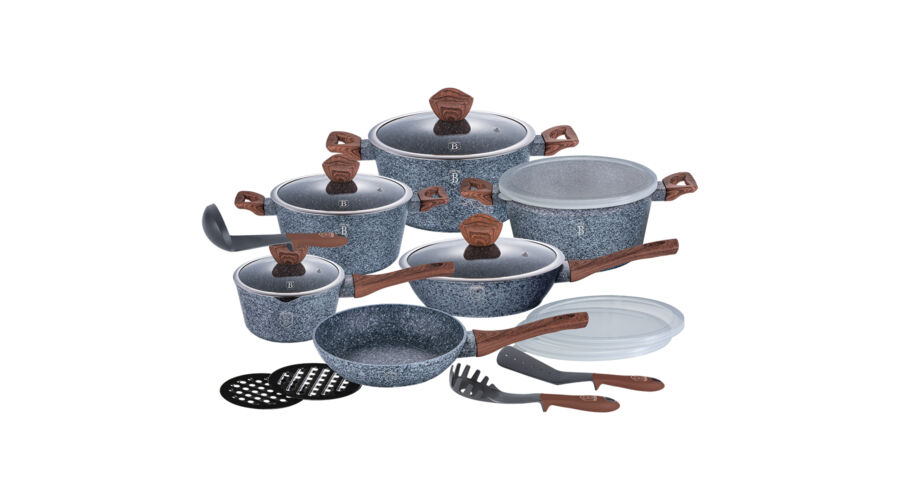 Berlinger Haus Forest Line 18 r�szes ed�nyk�szlet k� hat�s� m�rv�ny bevonattal