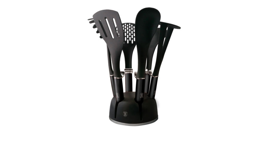 Berlinger Haus Carbon Pro Collection 7 r�szes nylon konyhai eszk�z k�szlet �llv�nnyal