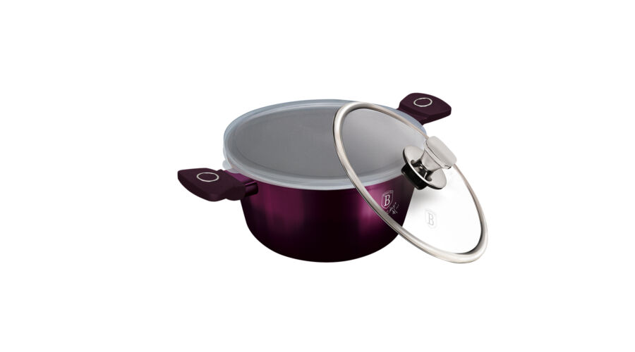Berlinger Haus Purple Eclipse Collection magas l�bas tit�n bevonattal, k�tf�le fed�vel, 20 cm