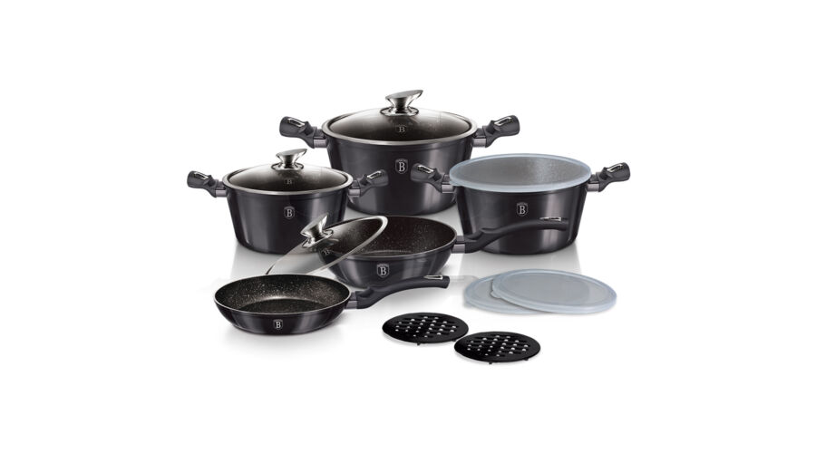 Berlinger Haus Carbon Pro Collection 10+3 r�szes ed�nyk�szlet m�rv�ny bevonattal