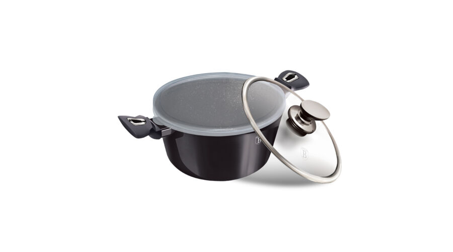 Berlinger Haus Carbon Pro Collection magas l�bas m�rv�ny bevonattal, k�tf�le fed�vel, 24 cm