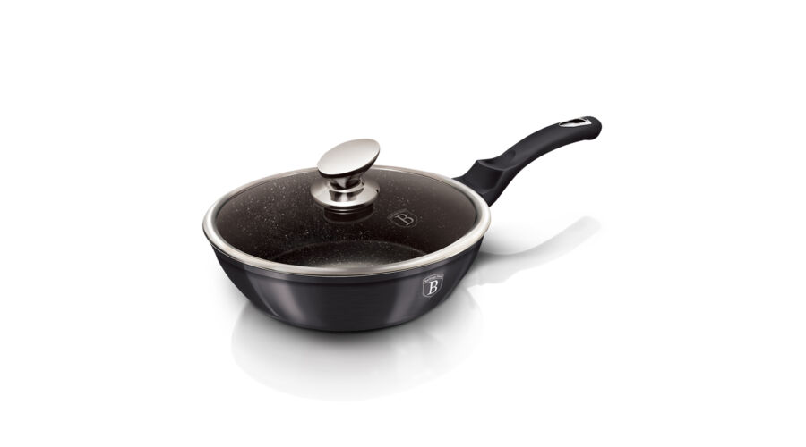 Berlinger Haus Carbon Pro Collection m�ly serpeny� m�rv�ny bevonattal, fed�vel, 24 cm