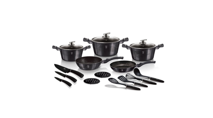 Berlinger Haus Carbon Pro Collection 17 r�szes ed�nyk�szlet m�rv�ny bevonattal