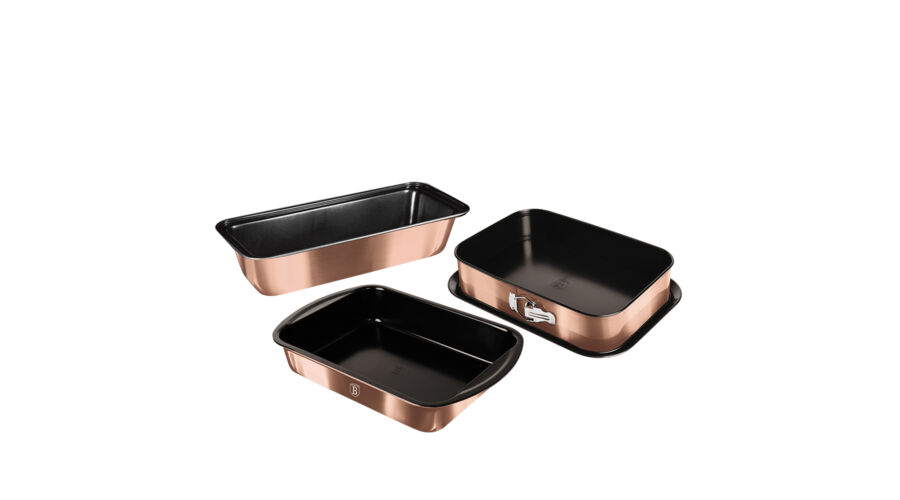 Berlinger Haus Metallic Rosegold Line 3 r�szes s�t�forma k�szlet tit�n bevonattal, met�l k�ls� bevon
