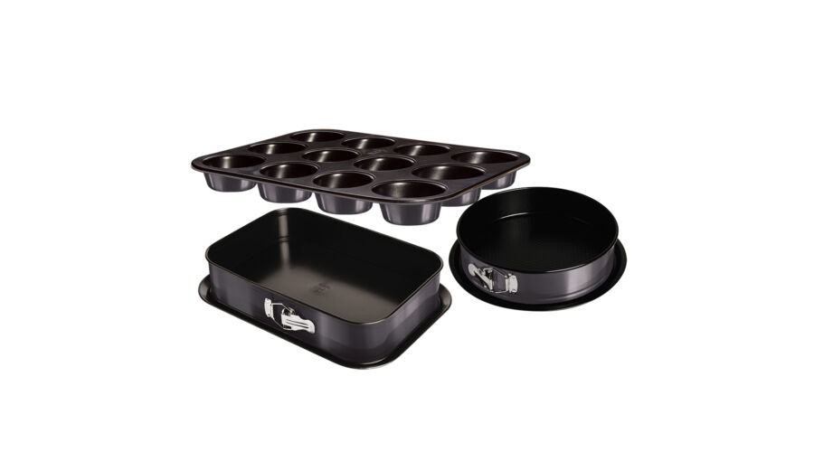 Berlinger HausCarbon Pro Collection 3 r�szes tortaforma k�szlet tit�n bevonattal