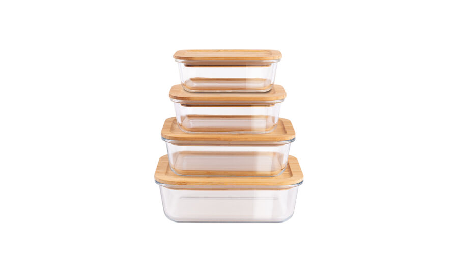 Berlinger Haus 8 r�szes �veg �teltart� doboz k�szlet