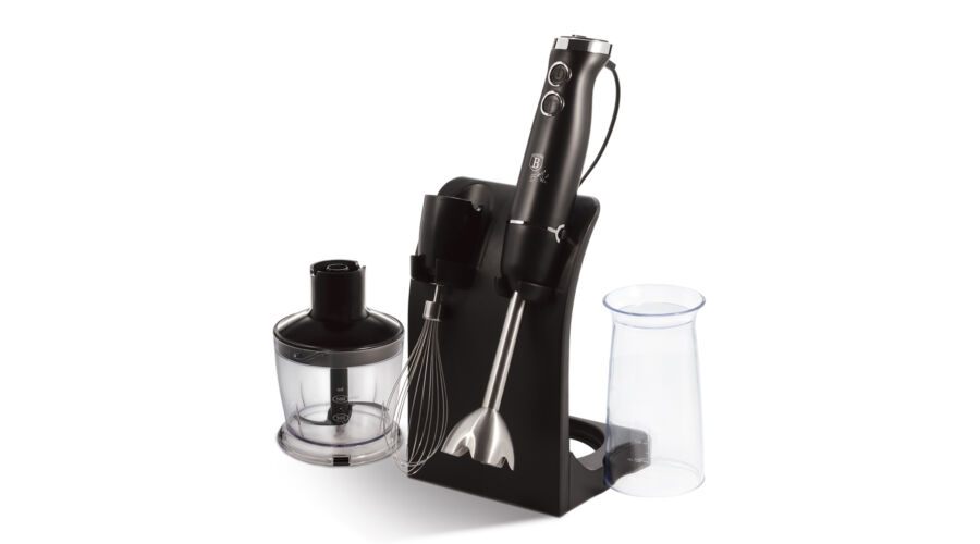 Berlinger Haus Black Silver Collection 5 r�szes botmixer k�szlet �llv�nnyal, 500 W
