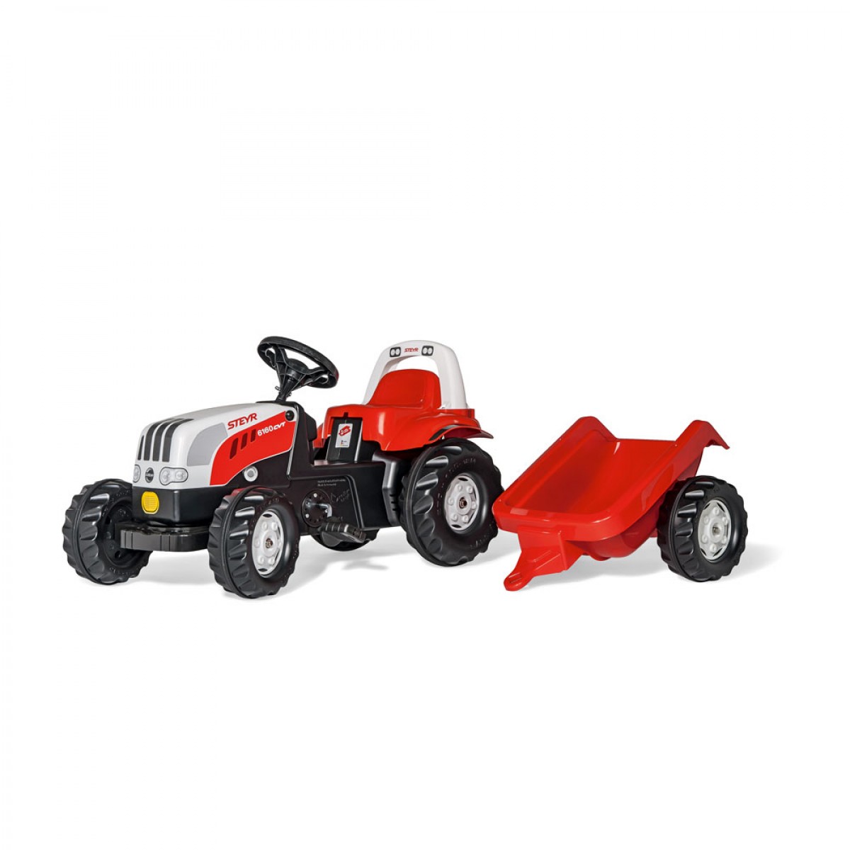 Rolly Kid Steyr 6160 CVT ped�los traktor ut�nfut�val piros