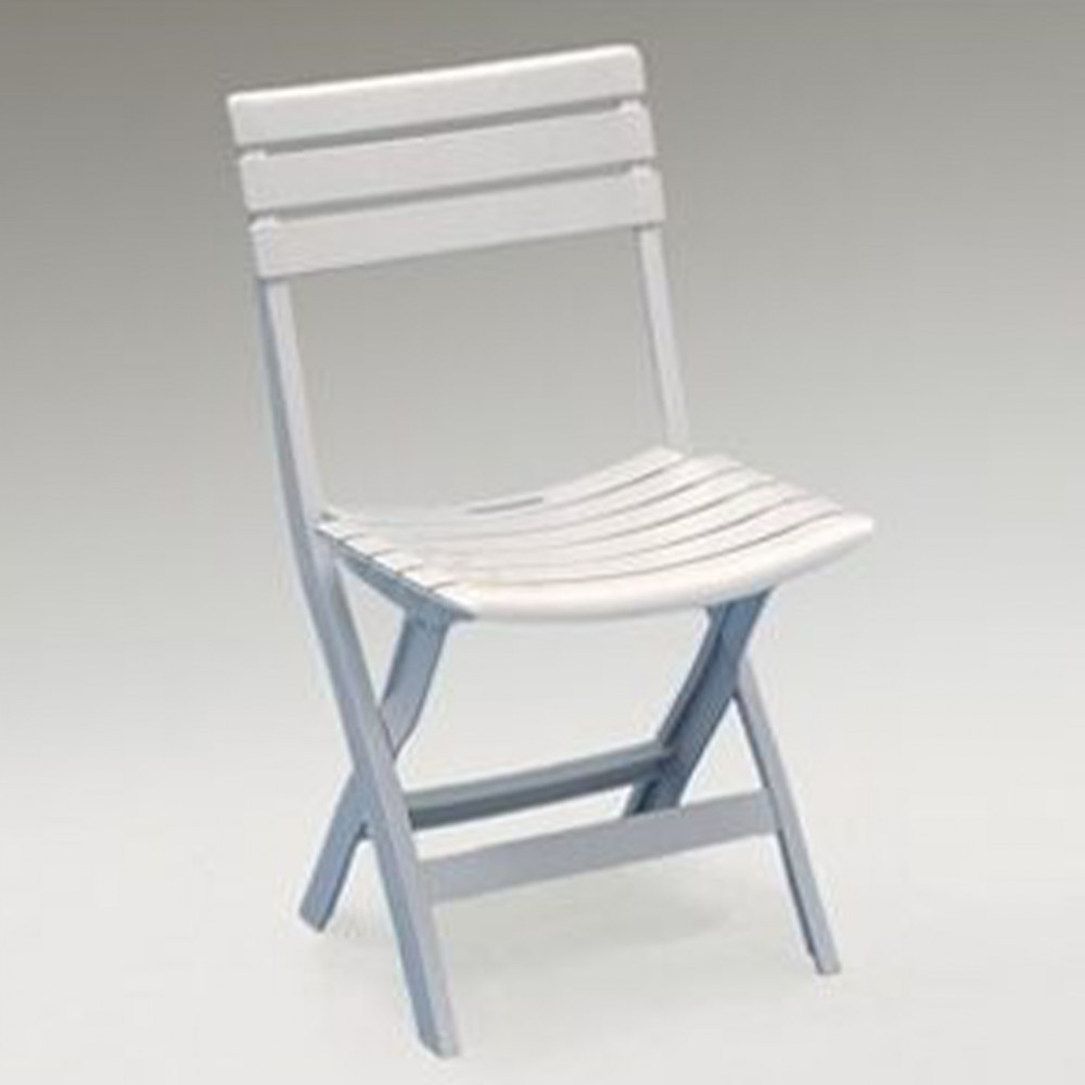 Birki fa hat�s� m�anyag kerti sz�k �sszecsukhat� feh�r O9 