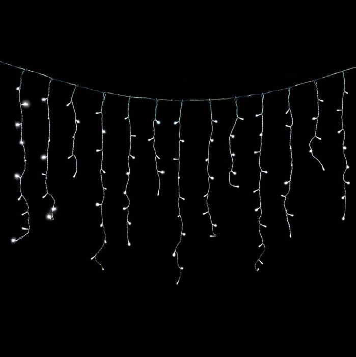 Crystalline toldhat� j�gcsapf�z�r 2 x 0,9 m, 138 LED, hideg feh�r, �tl�tsz� k�bel