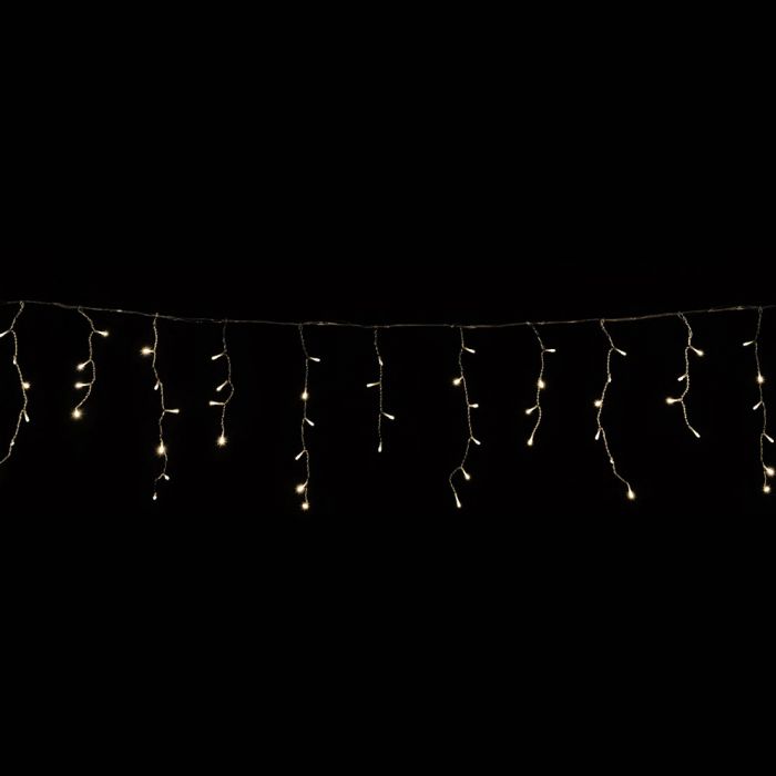 Crystalline toldhat� j�gcsapf�z�r 3 x 0,4 m, 101 LED, meleg feh�r, �tl�tsz� k�bellel