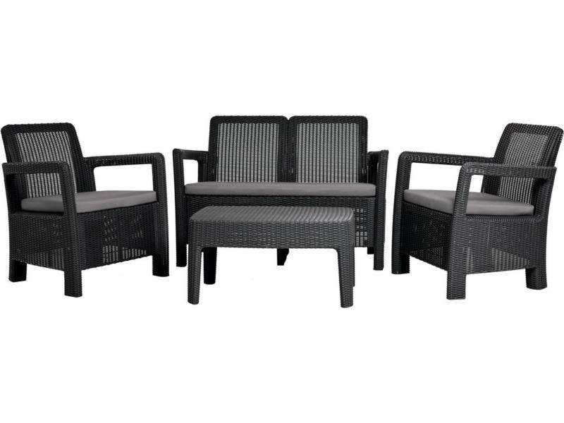 Tarifa m�anyag kerti b�tor szett grafit - h�v�s sz�rke